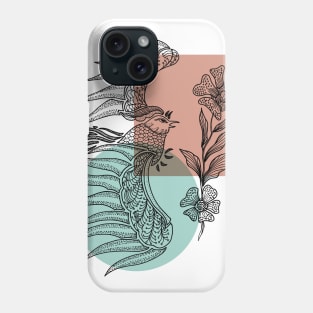 Phoenix Mithology Hand Drawn Phone Case