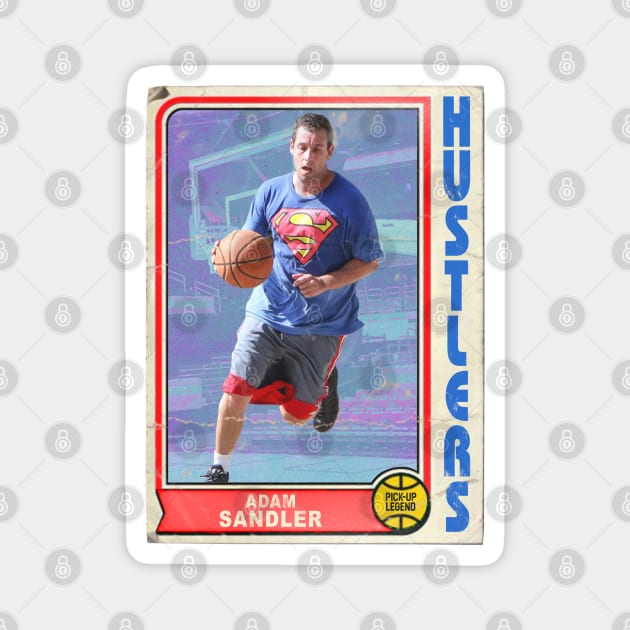 Retro Adam Sandler Pick-Up Legend Basketball Trading Card Magnet by darklordpug