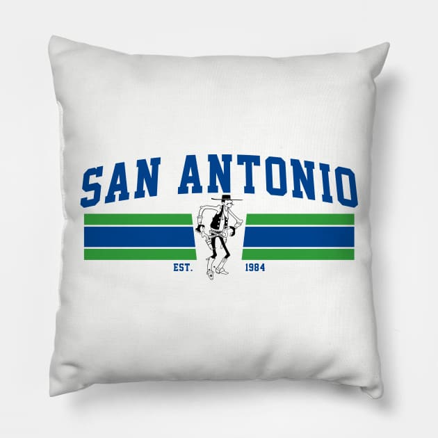 San Antonio Gunslingers - Stripes Pillow by Hirschof