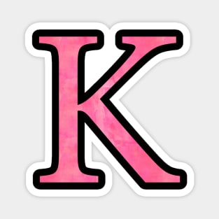 Pink K Magnet