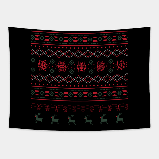 Classic Chrismas Sweater Tapestry by BloomInOctober