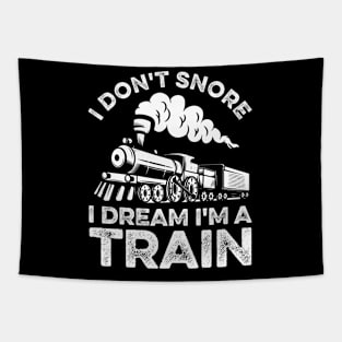 Funny Train I Don't Snore I Dream I'm A Train Tapestry