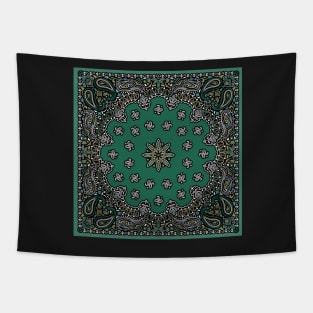 Bandana Pattern (green tones) Tapestry