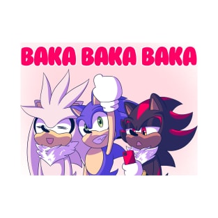 Triple Baka Hedgehogs T-Shirt