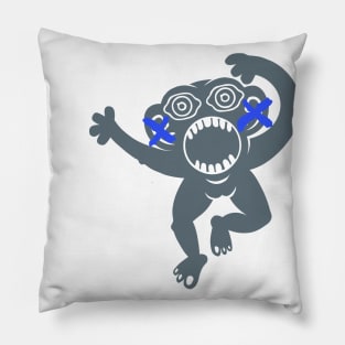 monkey Lovers Vibrant Artists String Pillow