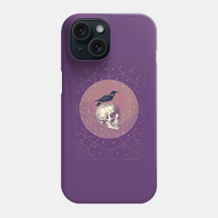 Crow and Skull Collage Phone Case