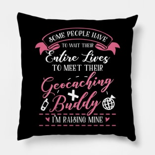 Geocaching Mom and Baby Matching T-shirts Gift Pillow