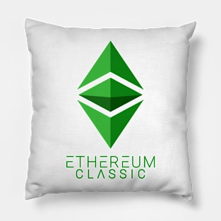 ETC Coin Cryptocurrency Ethereum Classic crypto Pillow