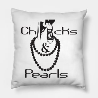 chucks & pearls Pillow