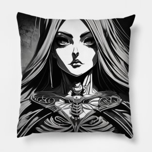 Gothic Romance: A Witchcraft Art Print for the Dark at Heart Pillow