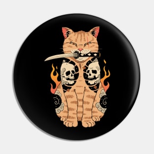 Catana Skull Pin