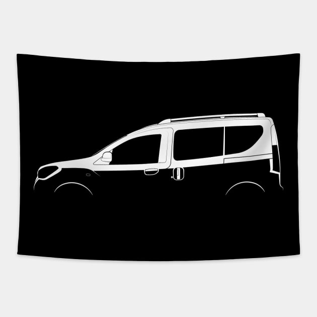 Dacia Dokker Silhouette Tapestry by Car-Silhouettes