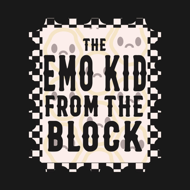 Discover The Emo Kid From The Block Sad Face - Emo Kid - T-Shirt