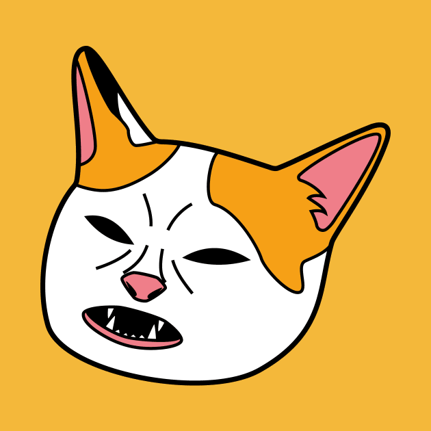 Cat No Banana Meme Face by Sashen