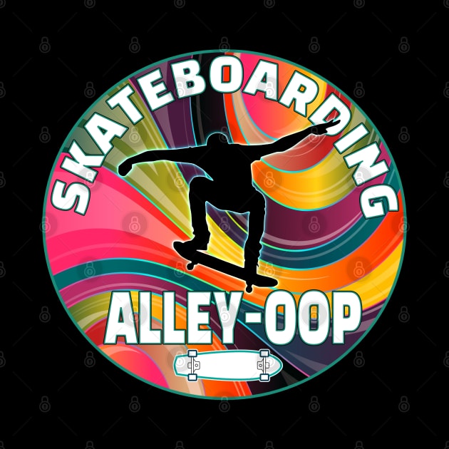 Skateboarding Alley Oop by Ashley-Bee