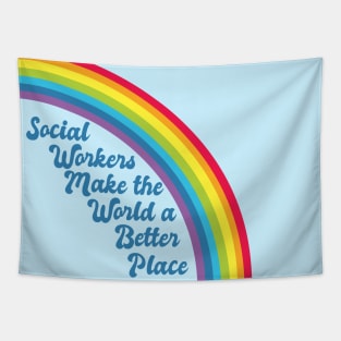 Social Work Rainbow Tapestry