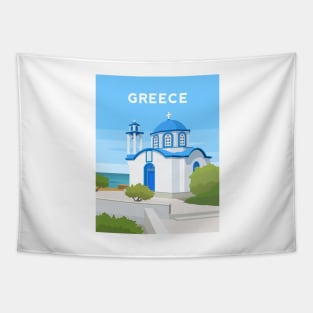 Greece, Greek Island Church Tapestry