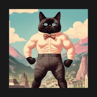 Muscle Meow: The Adorably Buff Felines - Fritz T-Shirt