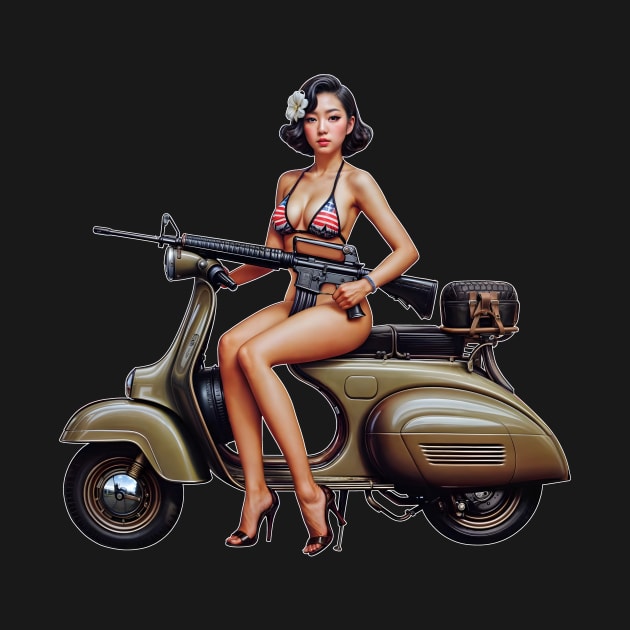 Scooter Girl by Rawlifegraphic