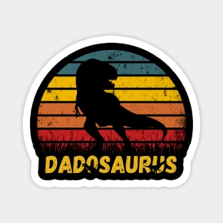 Dadosaurus Daddy Dinosaur Father's Day Gift For Dad T-Shirt Magnet