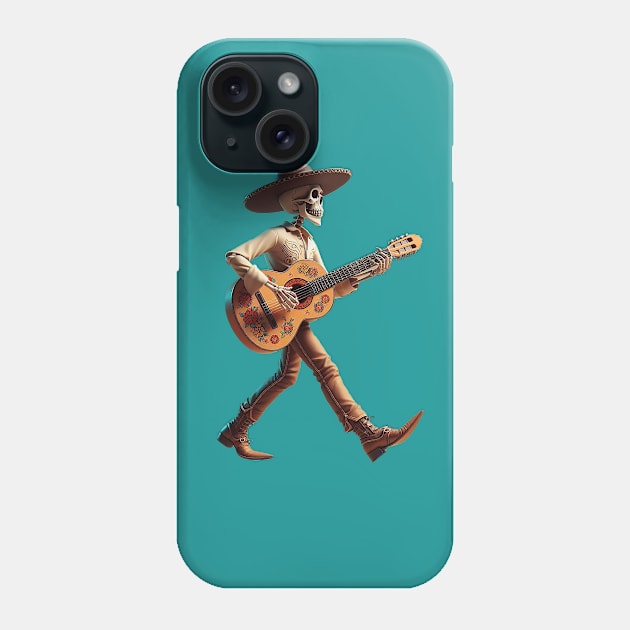 skull guitar Phone Case by llindesign 