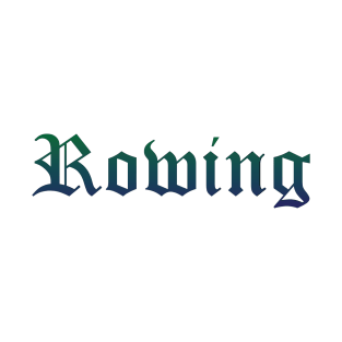 Rowing Gradient Text T-Shirt