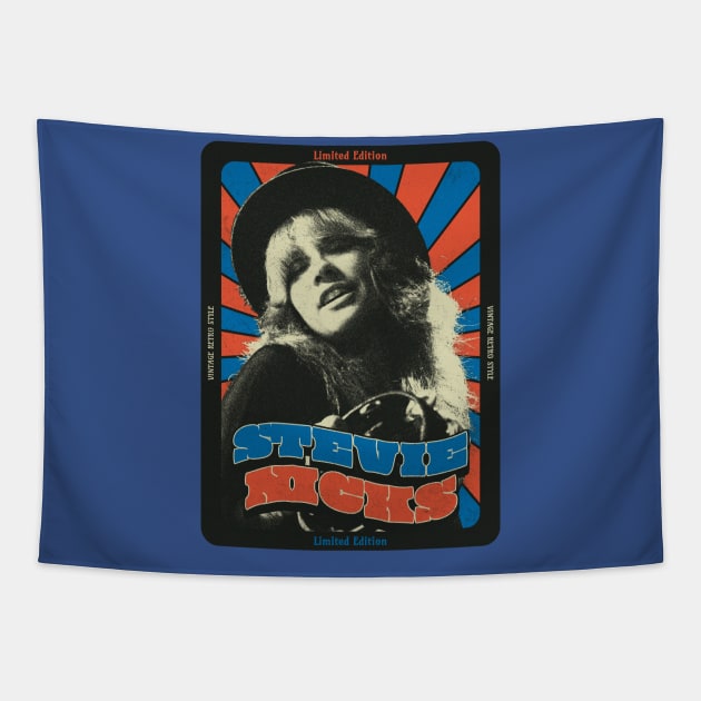 StevieNicks Queen Rokss- VINTAGE RETRO STYLE - POPART Tapestry by BibirNDower77