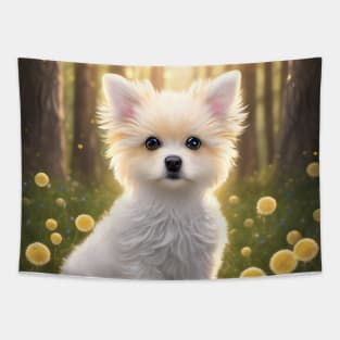 Cute Puppy, Cute Dog Tapestry