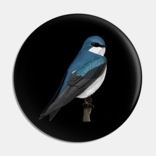 Tree Swallow Backyard Birds Bird Art Pin