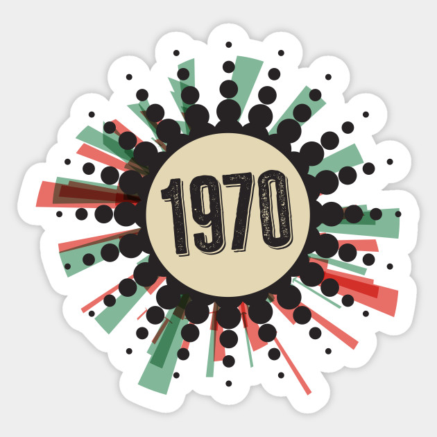 1970s Retro Rules Retro Color Pallete Retro Style Sticker