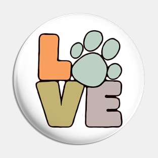 LOVE (color) Pin