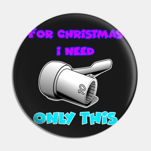 Merry chrismas, car guy, car enthusiast merry chrismas, happy holidays, 10mm socket wrench  (5) Pin