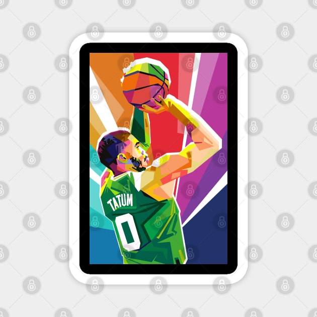 JAYSON TATUM POP ART Magnet by Vector Baturaja