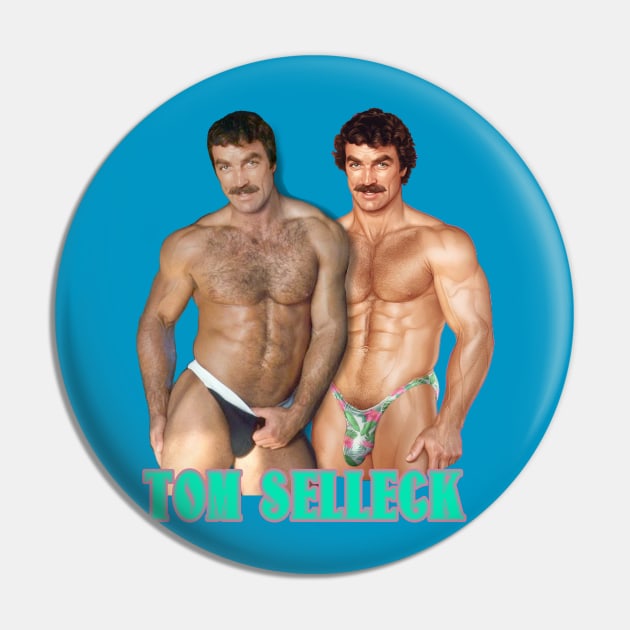 Tom Selleck 80s Hot Sexy Pin by huskaria