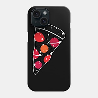 Space Pizza (black) Phone Case