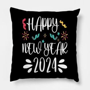 Happy New Year 2024 Pillow