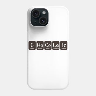 Chocolate Chemistry Periodic Table Phone Case