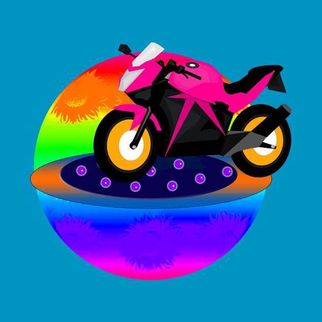 Pink Motorcycle by momomoma