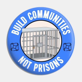 Build Communities Not Prisons Pin