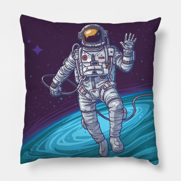 Cosmonaut Pillow by artly