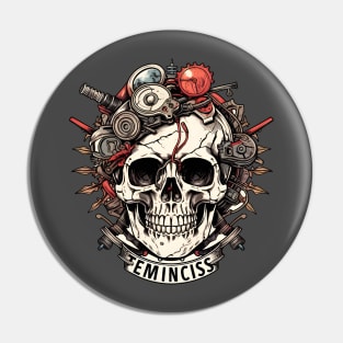 Garage Skull Design Pin