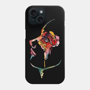 Colourful Watercolour Portrait Phone Case