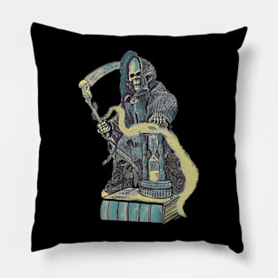 Grim Reaper art Cool gamer skull Pillow