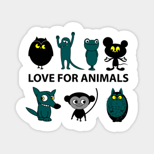 Love for animals Magnet