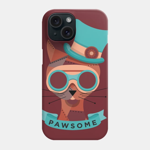 Pawsome t-shirt - metal gear cat - cute kitty shirt Phone Case by OutfittersAve