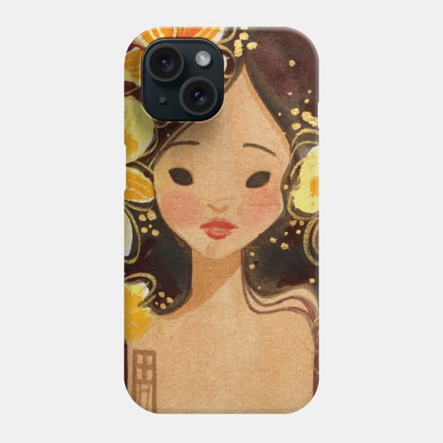 Yellow Blossoms Phone Case by Alina Chau