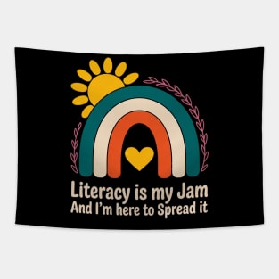 Literacy Is My Jam Literacy Teacher Reading Interventionist Tapestry