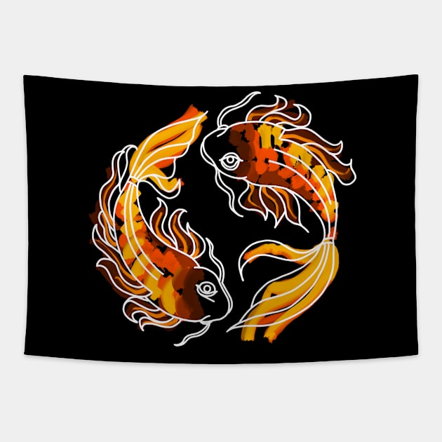 Koi Fish Tapestry by Hip Scarves and Bangles