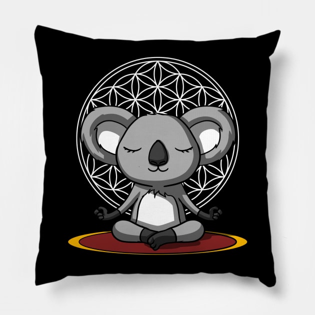 Koala Bear Meditation Pillow by underheaven