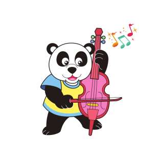 Panda Loves Music T-Shirt